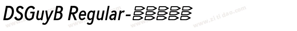 DSGuyB Regular字体转换